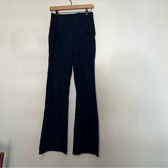Anthropologie Maeve The Naomi Wide-Leg Pants Navy Size 2 tall - Picture 2 of 7